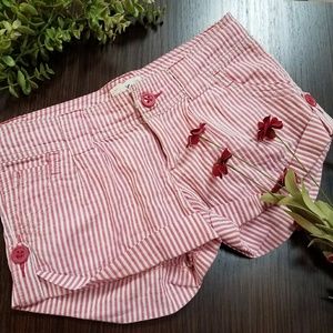 American Eagle Pinstriped Shorts